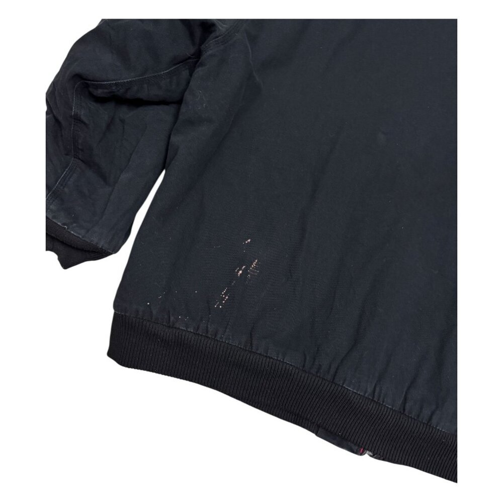 CRAFTSMAN Coat Black Canvas Quilted Hood Bomber Work Winter Jacket Mens 2XL - Picture 7 of 7